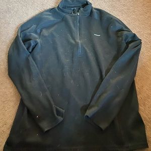 Patagonia 1/4 Zip Black Fleece Pull Over Men's Size Large